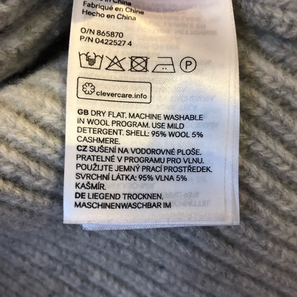 H&M cashmere wool turtleneck sweater M - Picture 5 of 5